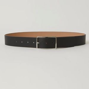 B-Low the Belt Milla Belt in Black Cow-hide Leather & Silver Buckle, size Small